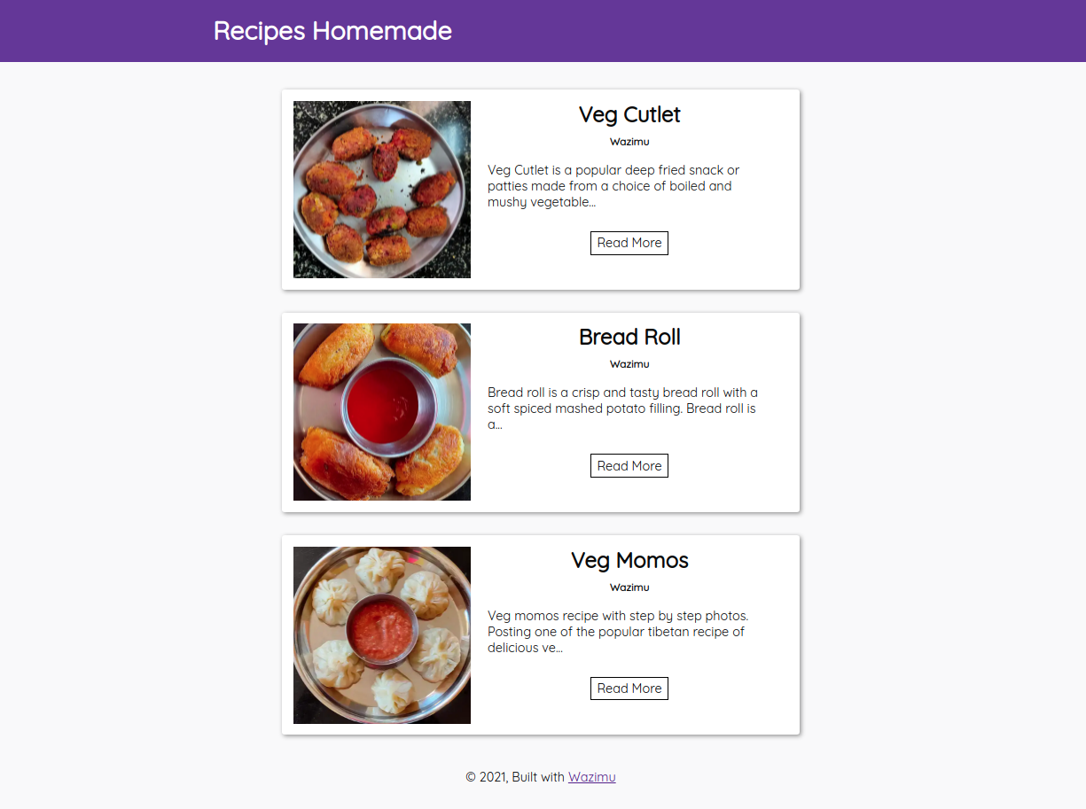 GitHub - hesbon-osoro/recipes-homemade: Recipe site using React, Node ...