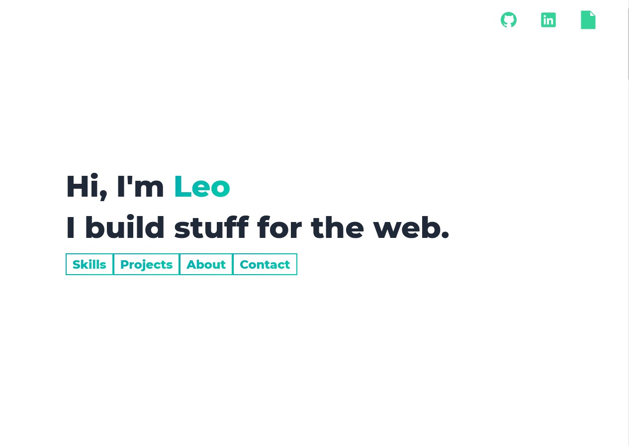 GitHub - LeoMrel/Portfolio: Personal Portfolio