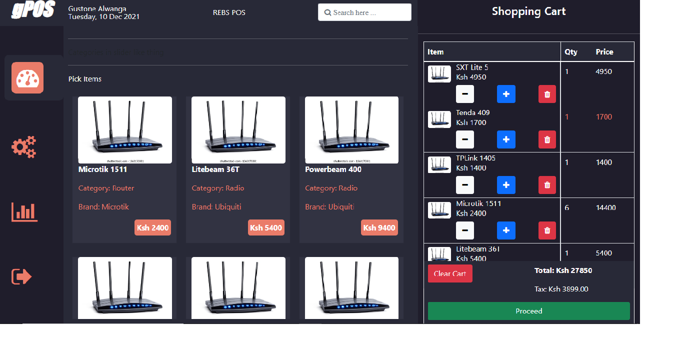 restaurant pos point of sale system reactjs nodejs redux