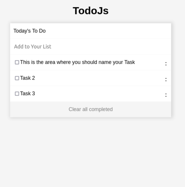 GitHub - od-c0d3r/TodoListJs: Html-Css-Js simple app
