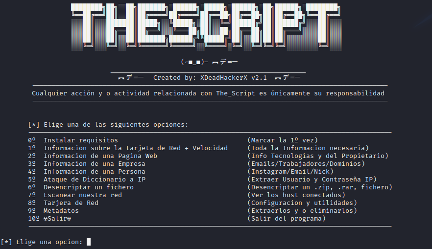 GitHub - XDeadHackerX/The_Script: Herramienta en desarrollo la cual ...