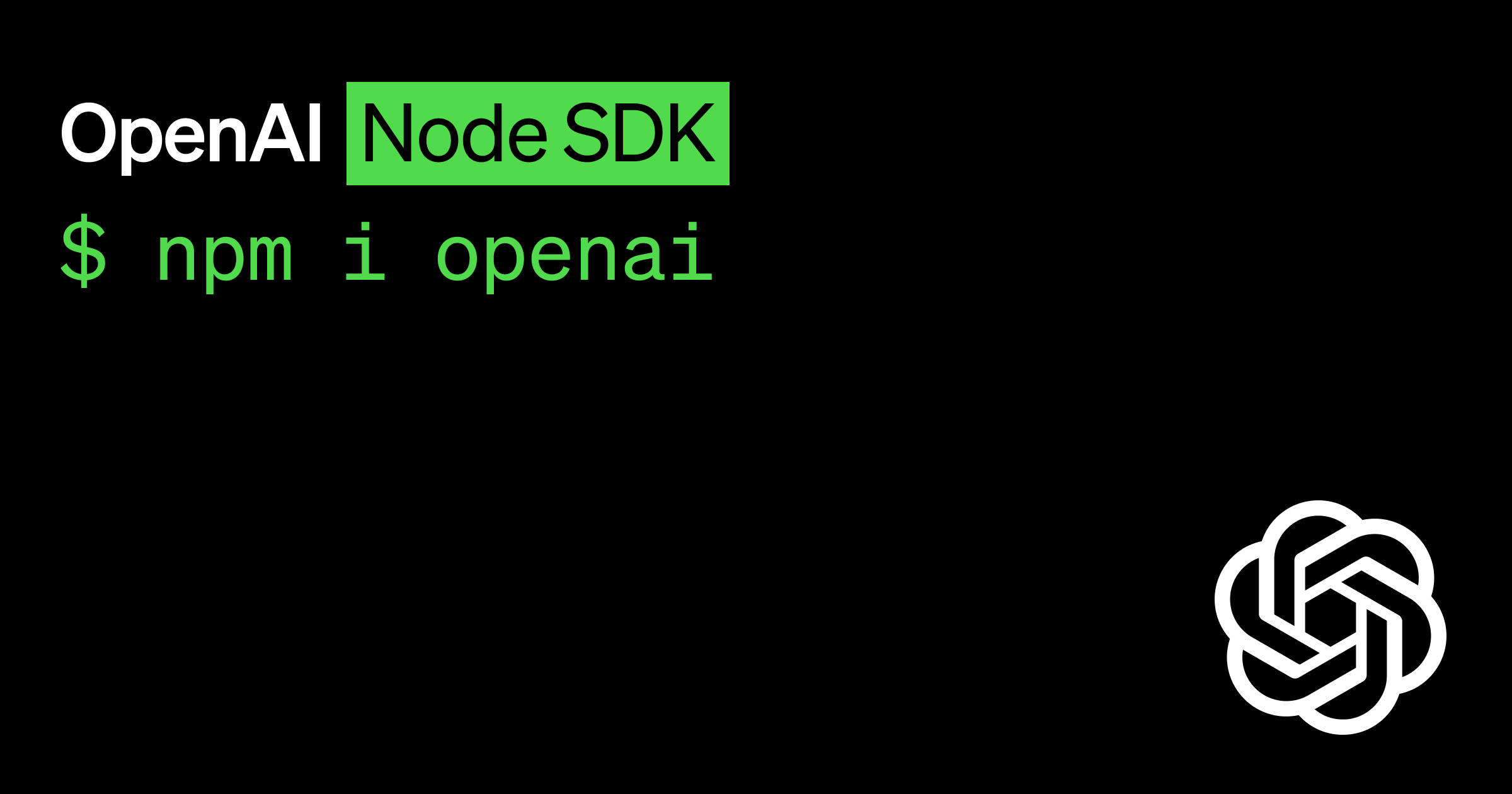 GitHub - openai/openai-node: The official Node.js / Typescript library for the OpenAI API