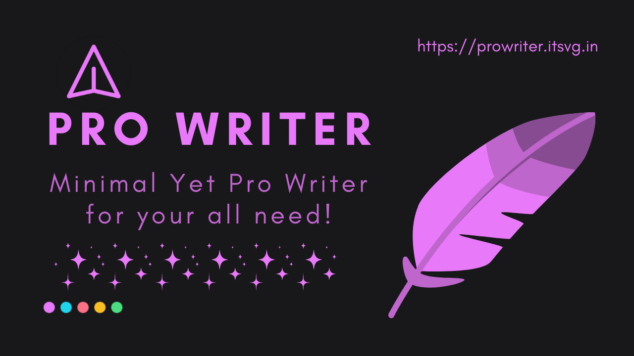 GitHub VishwaGauravIn/prowriter Minimal yet Pro Writer ????