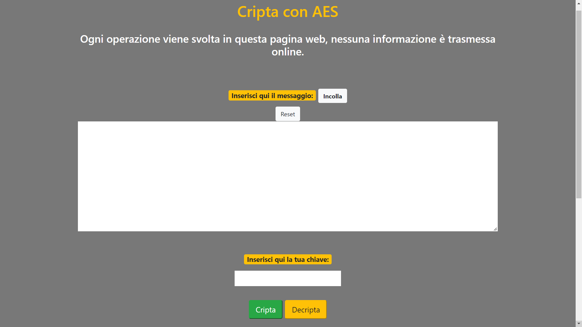 GitHub - jimponz/CryptoJS: Cripta i tuoi messaggi con algoritmo AES