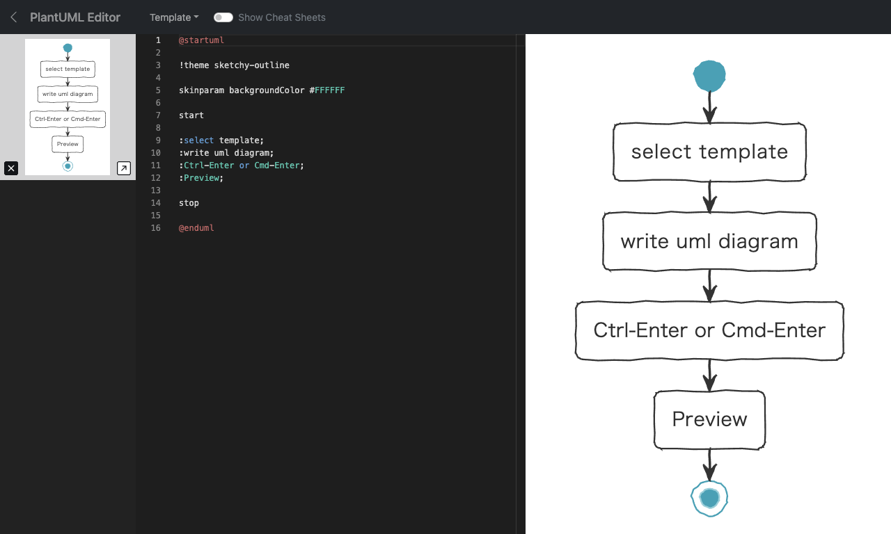 PlantUML online demo client