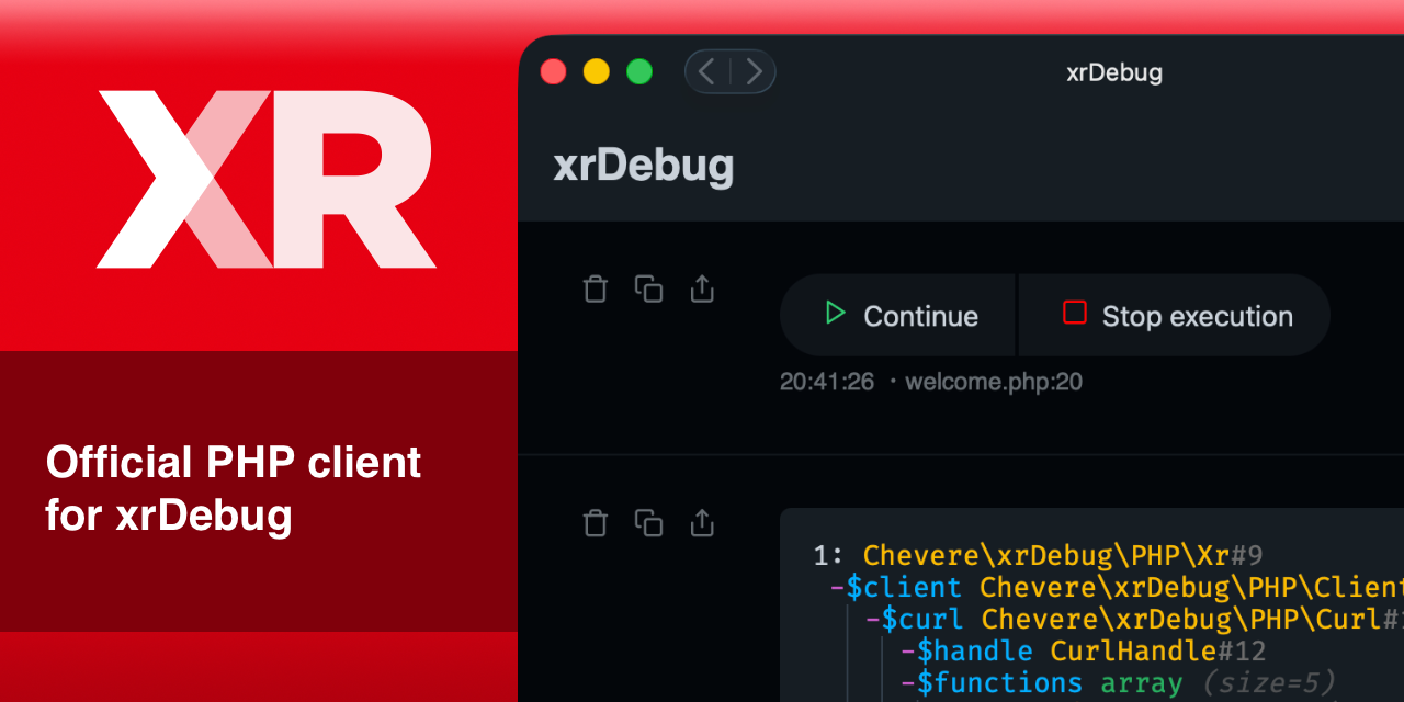 GitHub - xrdebug/php: Official PHP client library for xrDebug · GitHub