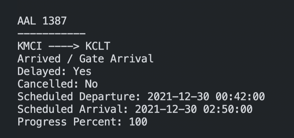 GitHub - wiebecoding/FlightStatusTextNotifications: A terminal program ...