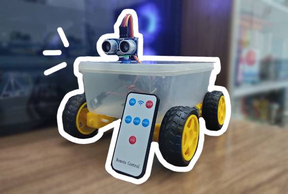 Bluetooth controlled obstacle avoiding robot 2024 using arduino