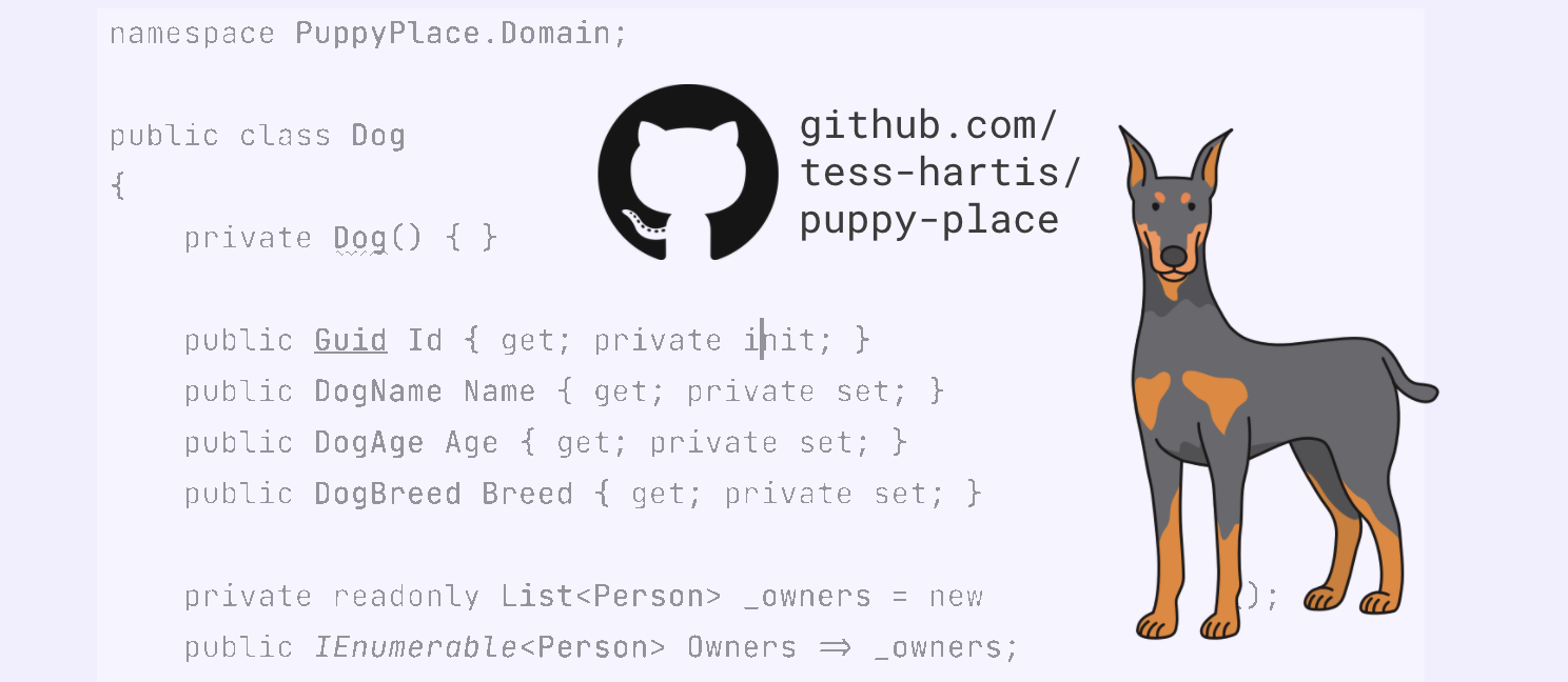 GitHub - tess-hartis/puppy-place: My first C# project - a full stack ...