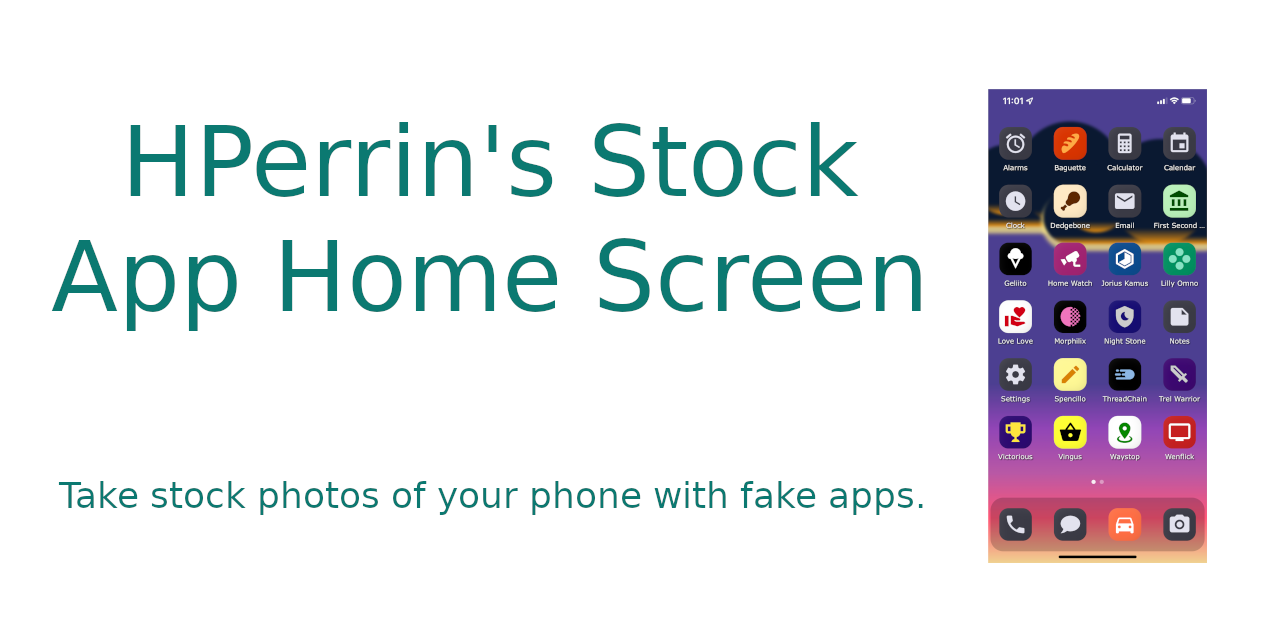 GitHub - hperrin/stock-app-home-screen: A 