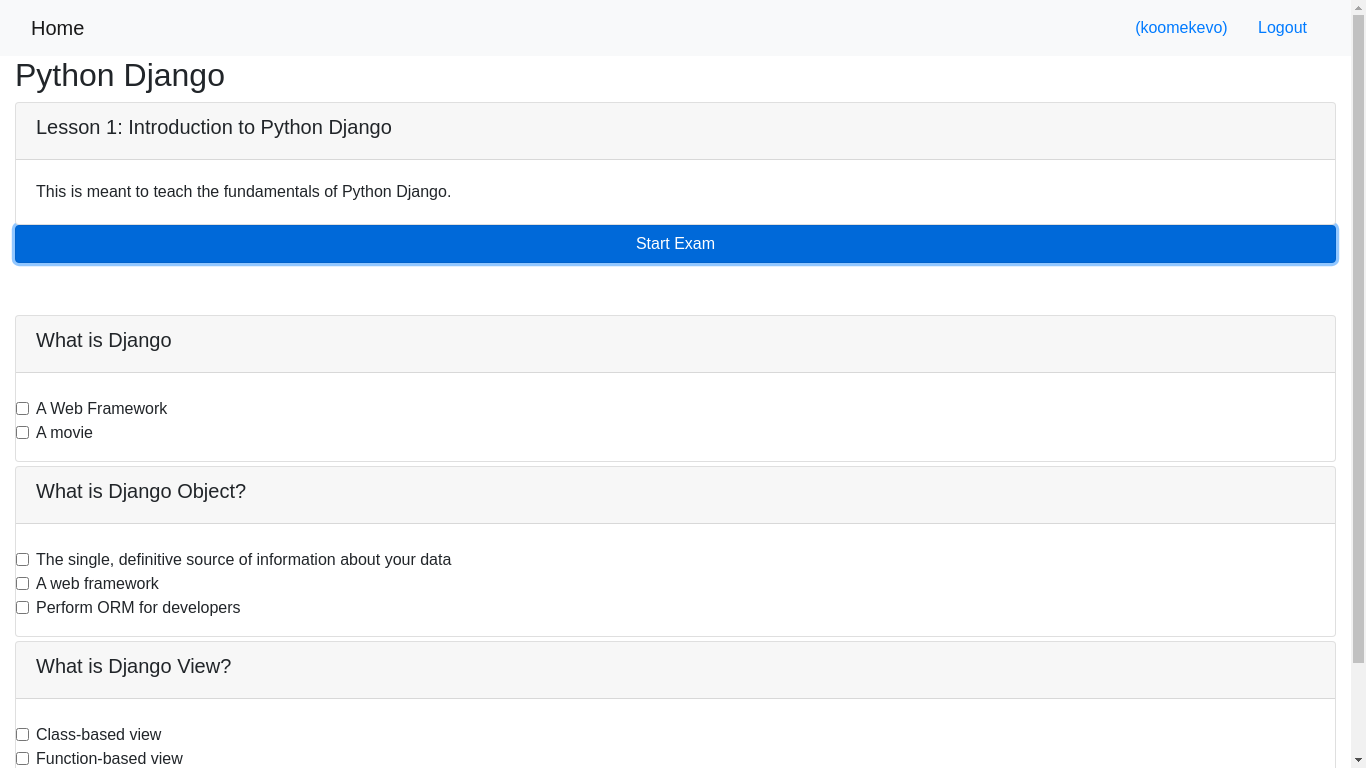GitHub - koomekevo/django-online-course: This is an online course built ...