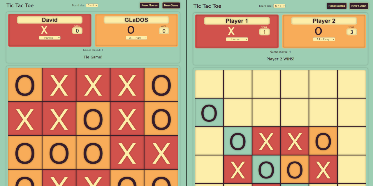 Tic-Tac-Toe with JavaScript: AI Player with Minimax Algorithm