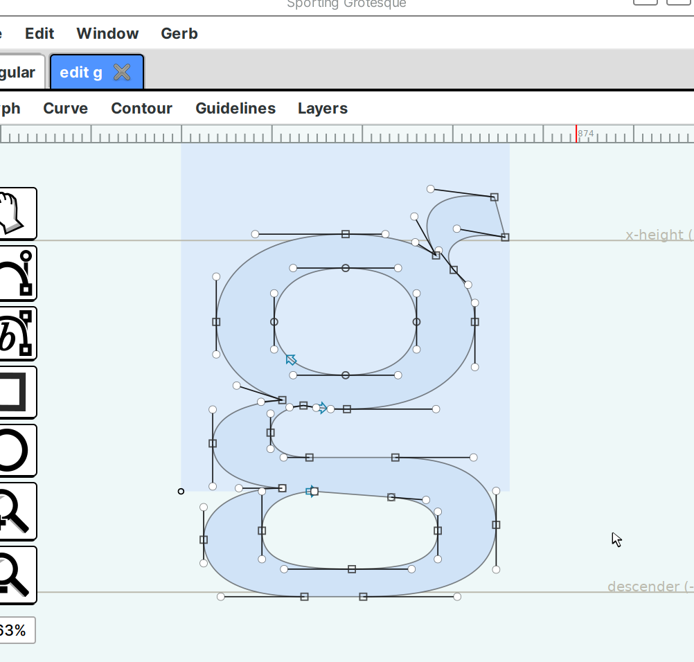 The indisputable FOSS font editor is FontForge. Realistically this is the only choice one has for making a professional quality typeface with free sof