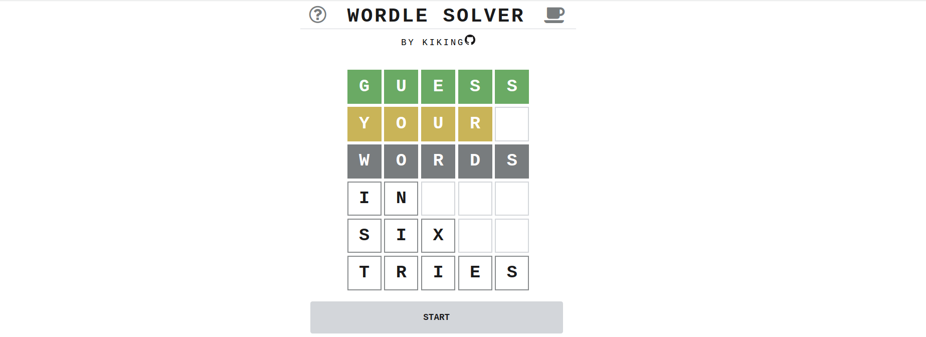 wordlesolver · GitHub Topics · GitHub