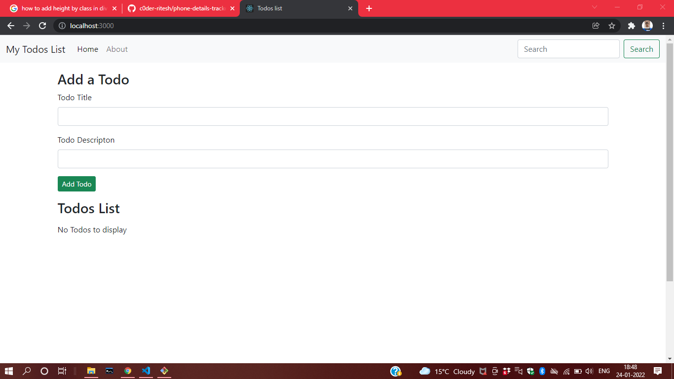 GitHub - c0der-ritesh/Todos-List-React-App: It's a project using React ...