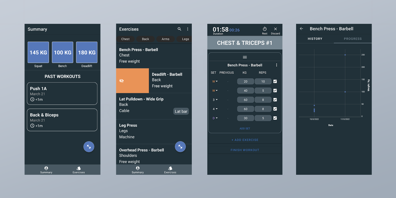 GitHub mansatCode/bigLifts A workout tracker app. Add workout