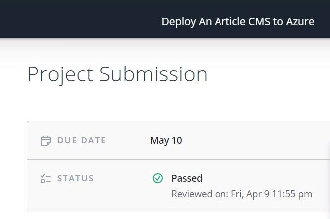 article-cms-azure-demo-project