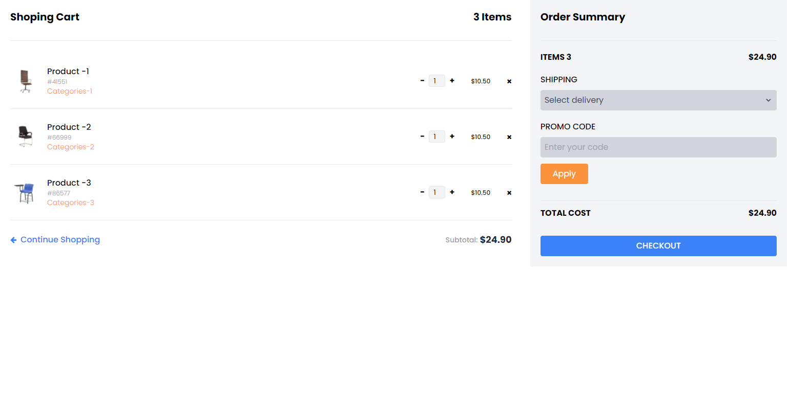GitHub - mujahidinfo/shopping-cart: shopping-cart UI design with ...