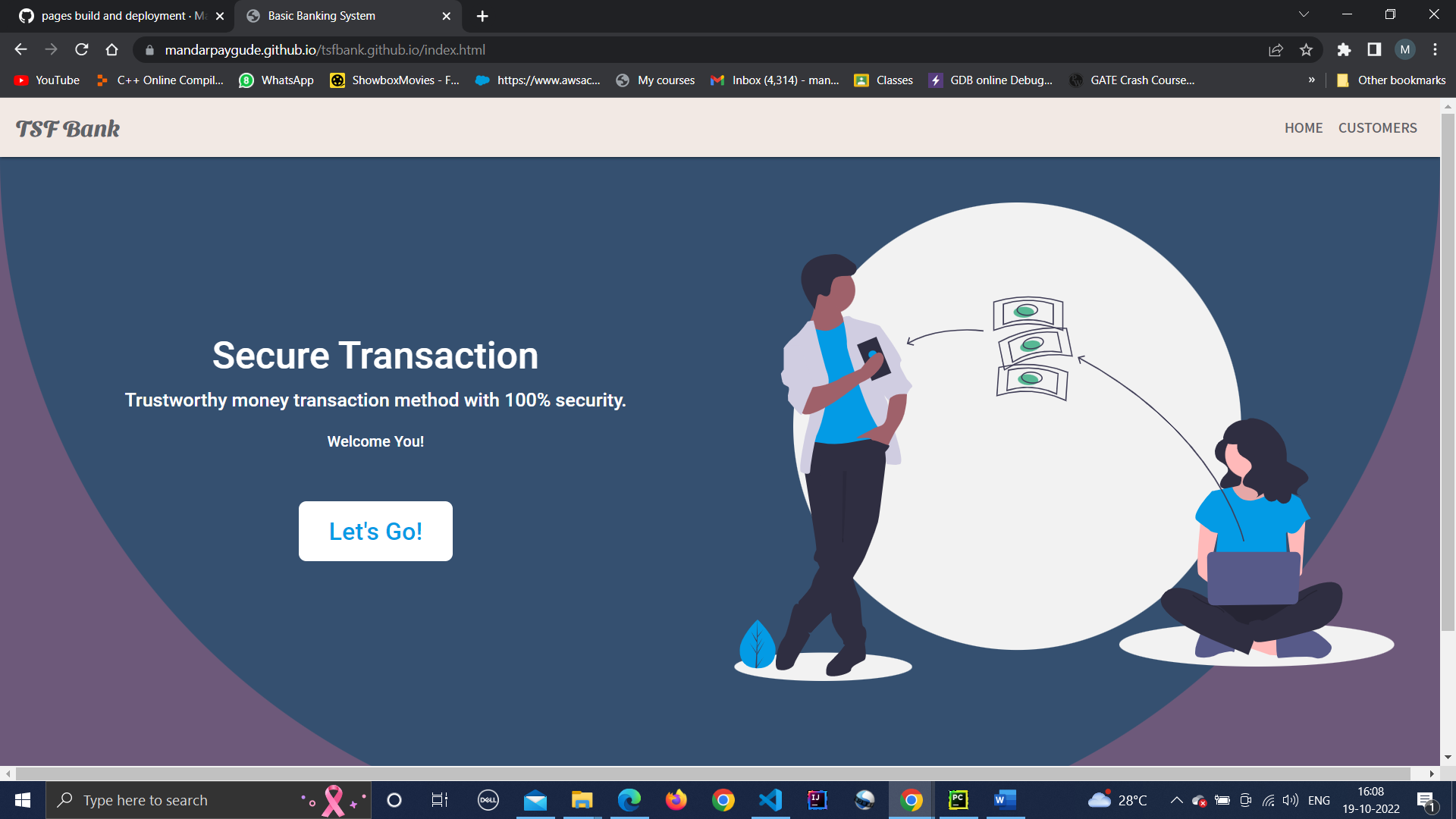 GitHub - MandarPaygude/tsfbank.github.io: Created a simple website for ...