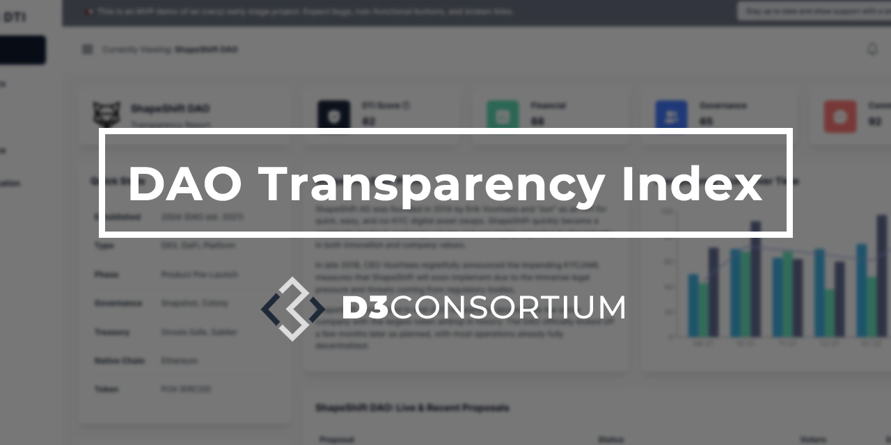 GitHub - D3Cngo/dao-transparency-index: A proposed framework for a fair ...