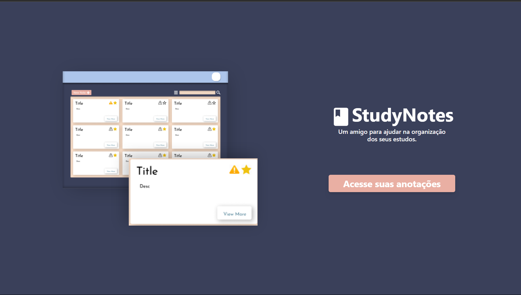 GitHub - FabioNeves00/StudyNotes: Site para anotações para estudos
