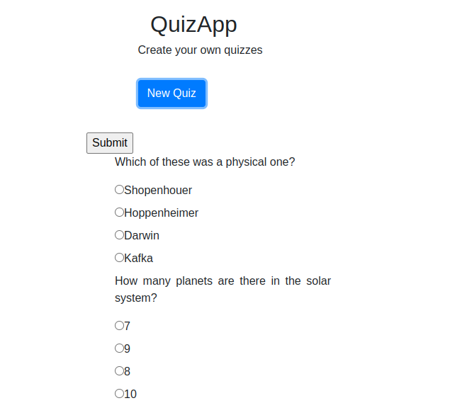 GitHub - erma0x/quizapp-simple: quiz game app with JavaScript and ExpressJS