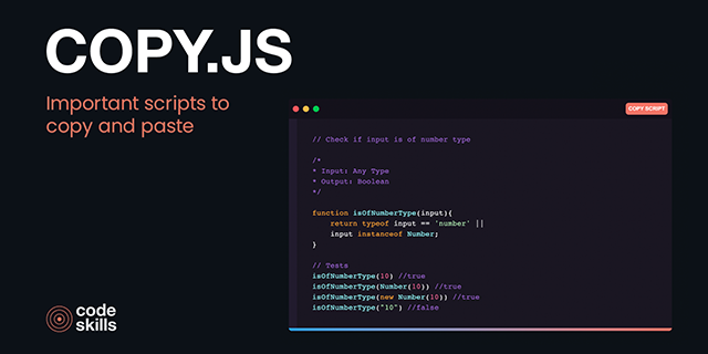 GitHub - brunoleo223/copyjs: Important scripts to copy and paste
