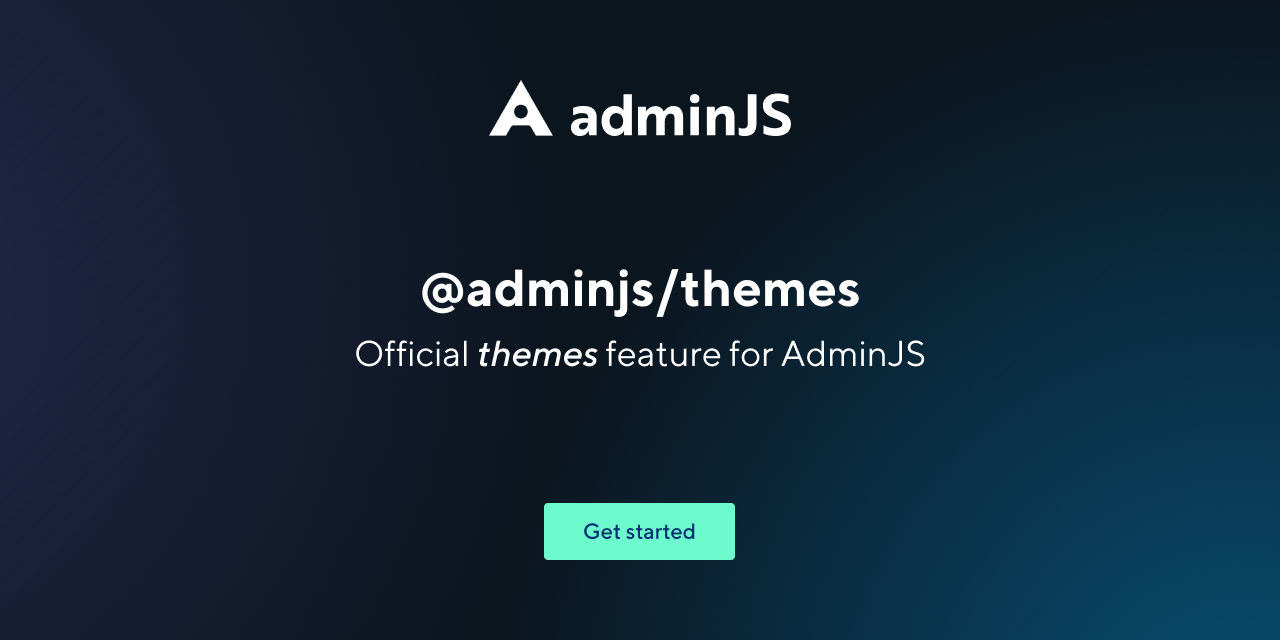 GitHub - SoftwareBrothers/adminjs-themes: Themes set for AdminJS · GitHub