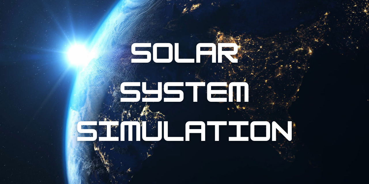 GitHub - SriramGaddam5/SolarSystemSimulation: A 3D simulation of the ...