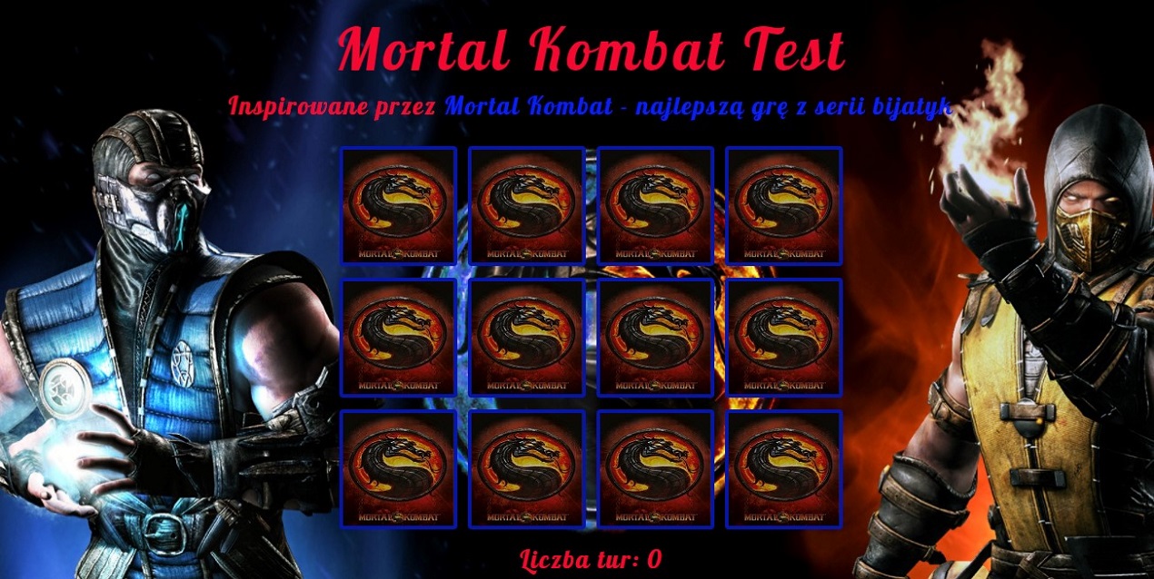 GitHub - GrzegorzKasprzyk/18-MortalKombat: Memory card game in JS