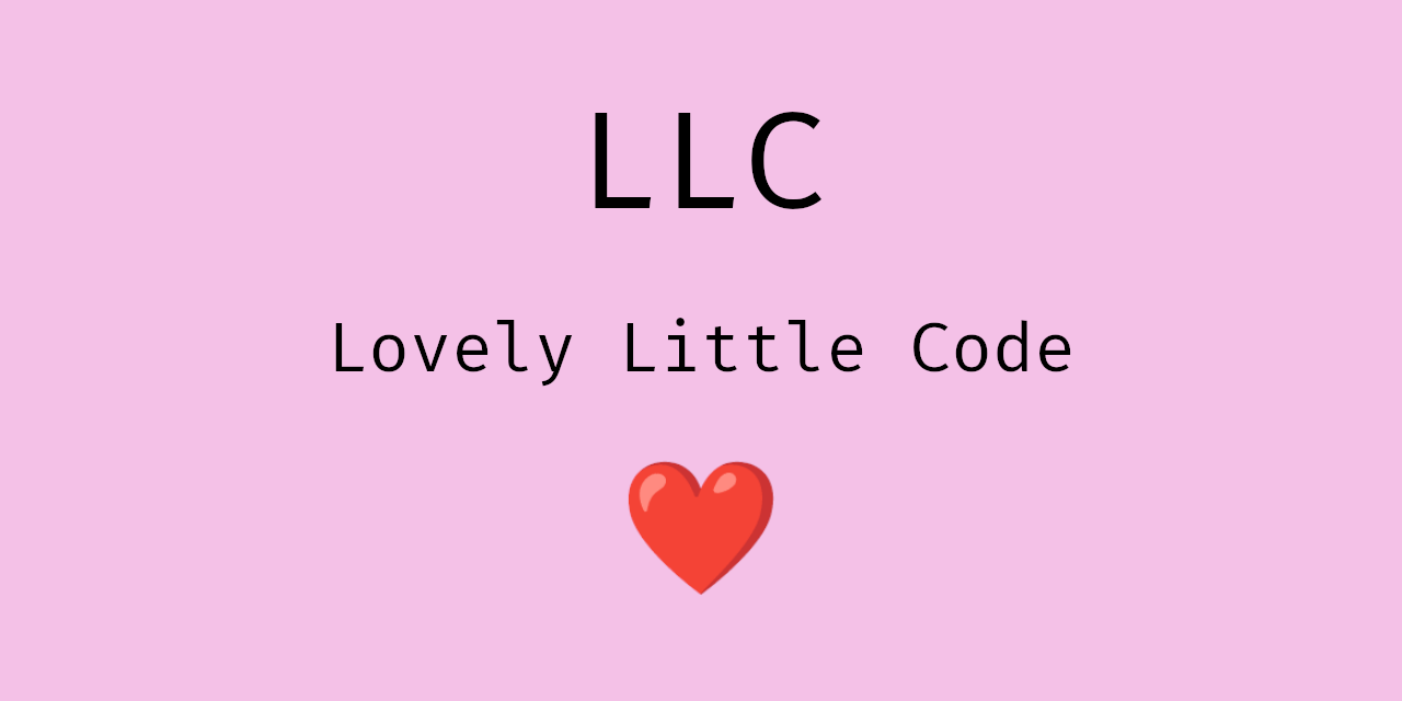 GitHub - DenysPacheco/LLC: Lovely little code