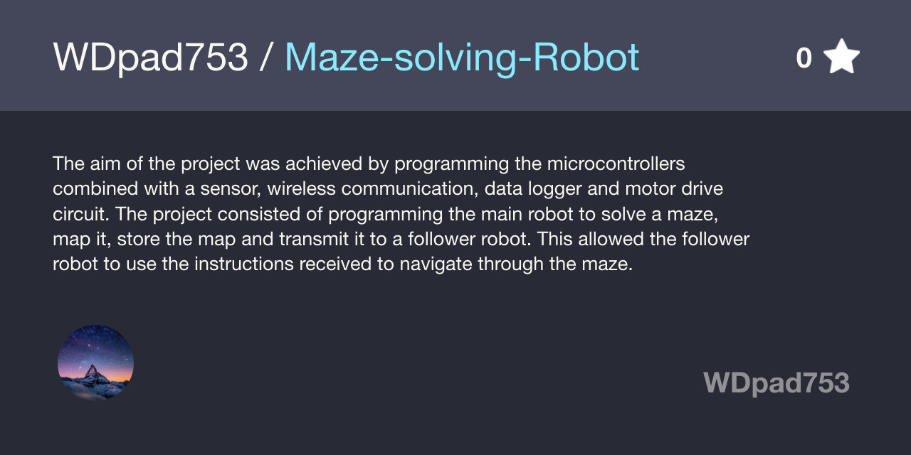 Maze-solving-Robot