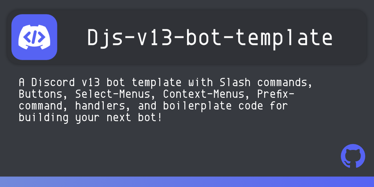 discord bot template · GitHub Topics · GitHub