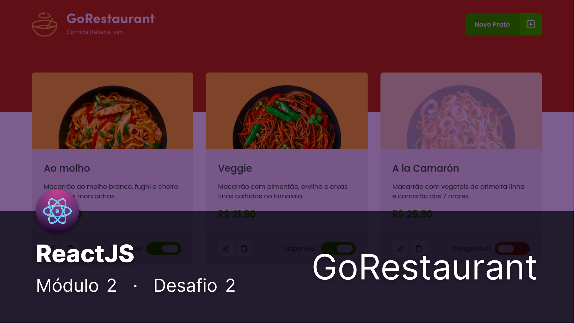 GitHub - mluizvitor/GoRestaurant: Resolução do Desafio 2 do Módulo 2 da ...