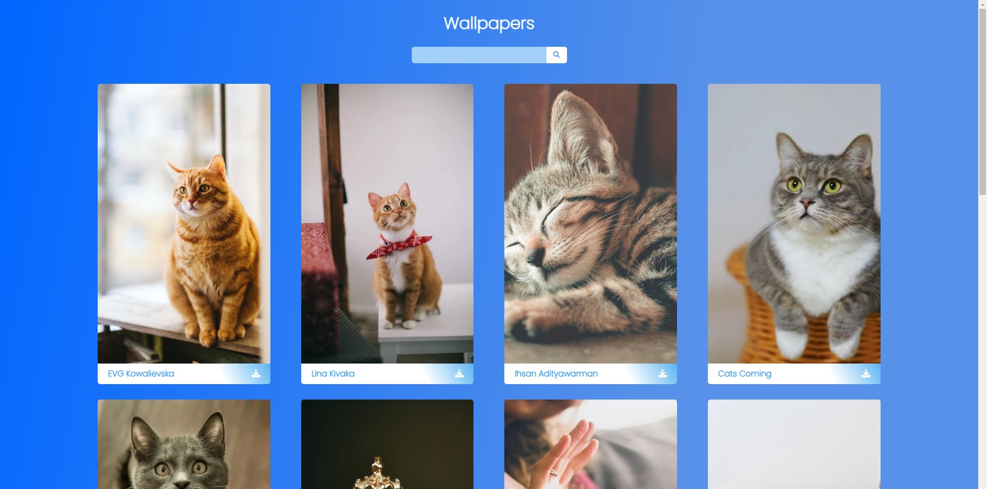 VanaillaJS-Wallpaper-site
