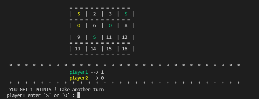 GitHub - mn3mnn/SOS-game: Playing SOS game in the terminal