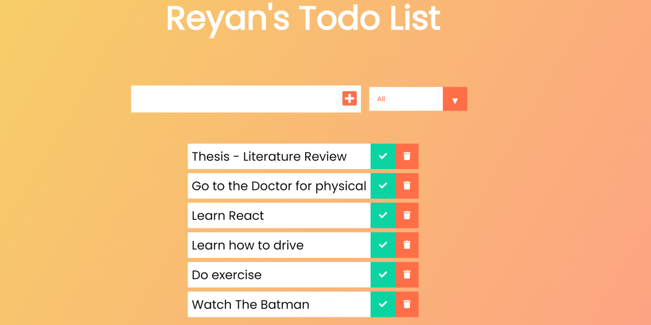 GitHub - reyan510/TodO-List: This is project is designed in react using ...