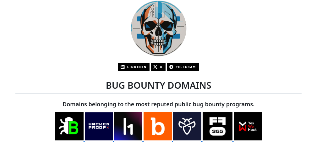 ARPSyndicate/bug-bounty-domains