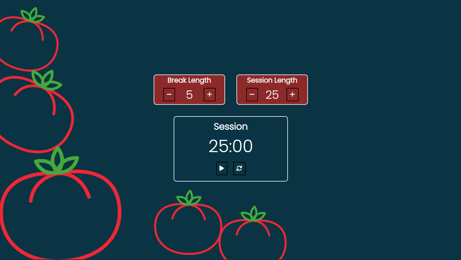 GitHub - sesamemaki/PomodoroClock: 25+5 Pomodoro Clock (freeCodeCamp)