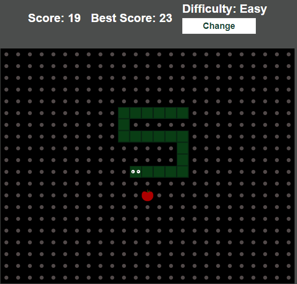 GitHub - itsRajat/Snake-Game: A snake game developed using Vanilla  JavaScript & Canvas API. Includes a score counter, interactive sounds,  gamified UI with sprites & a sad GIF and music when you lose.