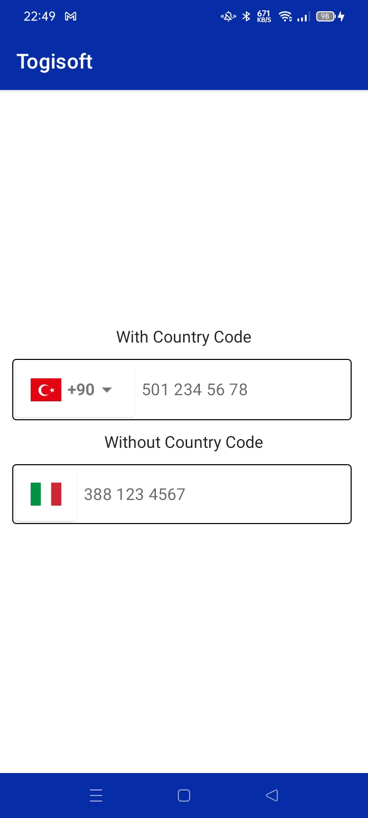 Togisoft Jetpack compose country code picker Discussions GitHub