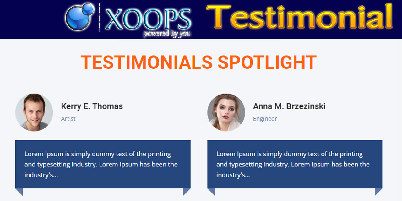 GitHub - Heyula/testimonial: Xoops referans modülü
