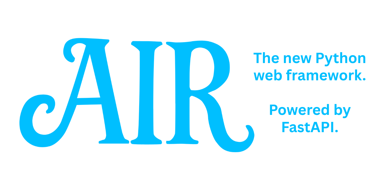 Air – The new web framework that breathes fresh air into Python web development