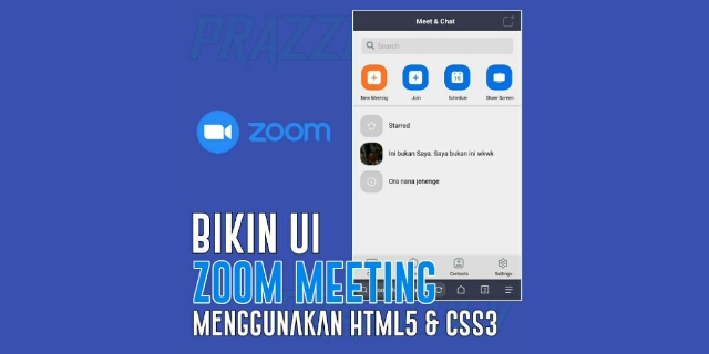 GitHub - prazzdev/zoom-ui: Membuat Tampilan UI ZOOM Meeting part Home ...