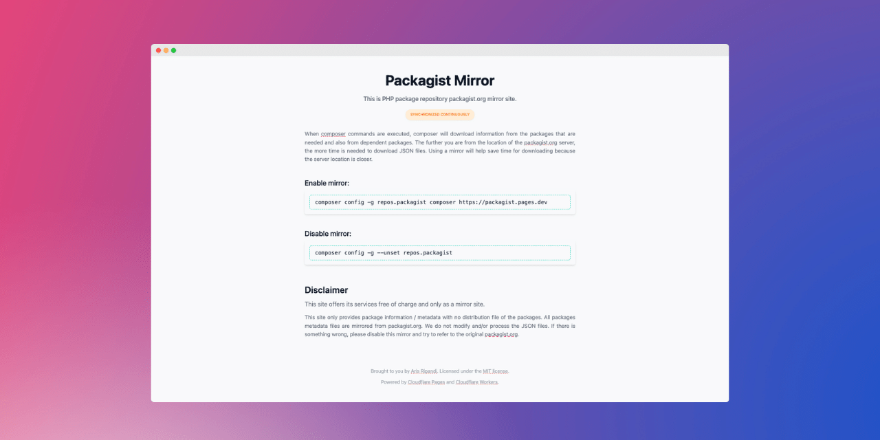 GitHub - riipandi/packagist: PHP package repository packagist.org ...