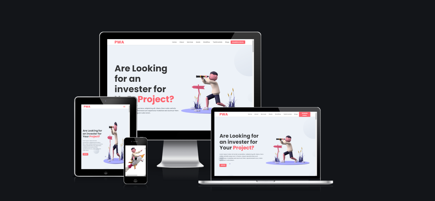 Investor-World-React-Landing-Page