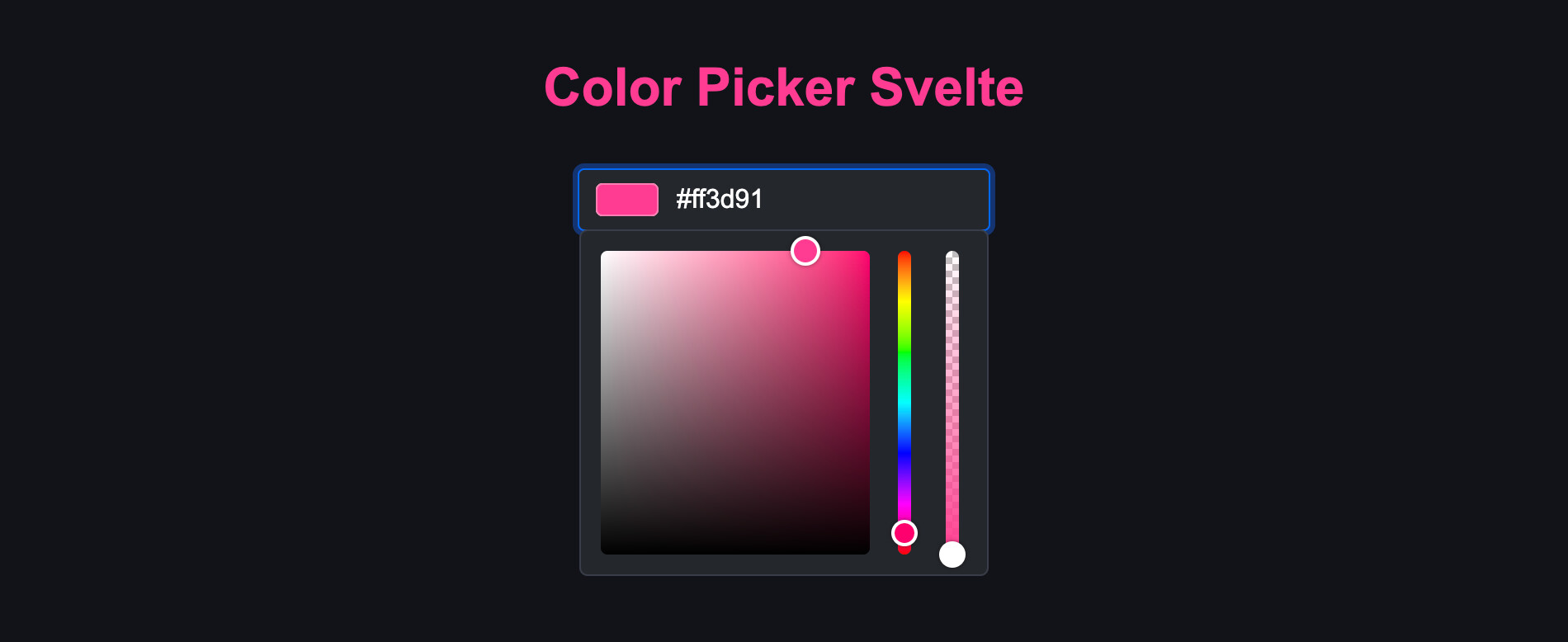 Color Picker Svelte Svelte Themes