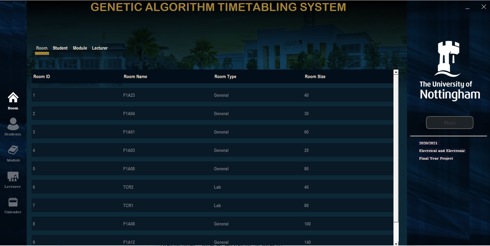 GitHub - WoonTech/GeneticAlgorithmTimetablingSystem