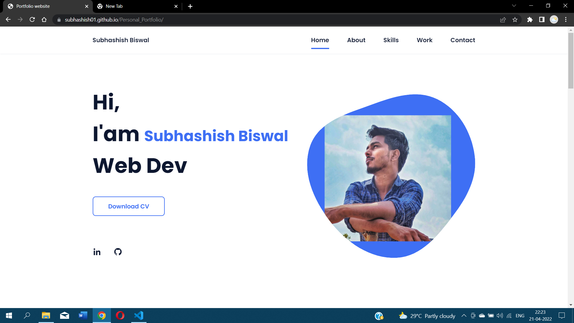 GitHub - Subhashish01/Personal_Portfolio: I devloped this portfolio ...