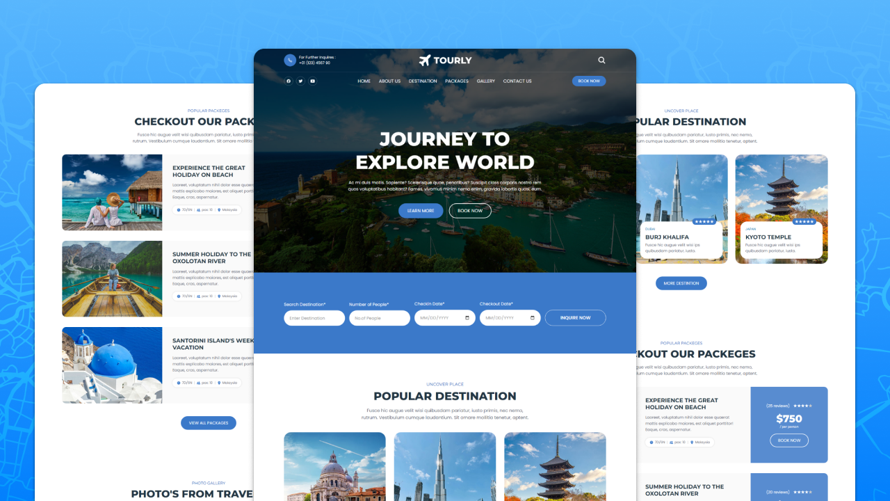 travel website html code github